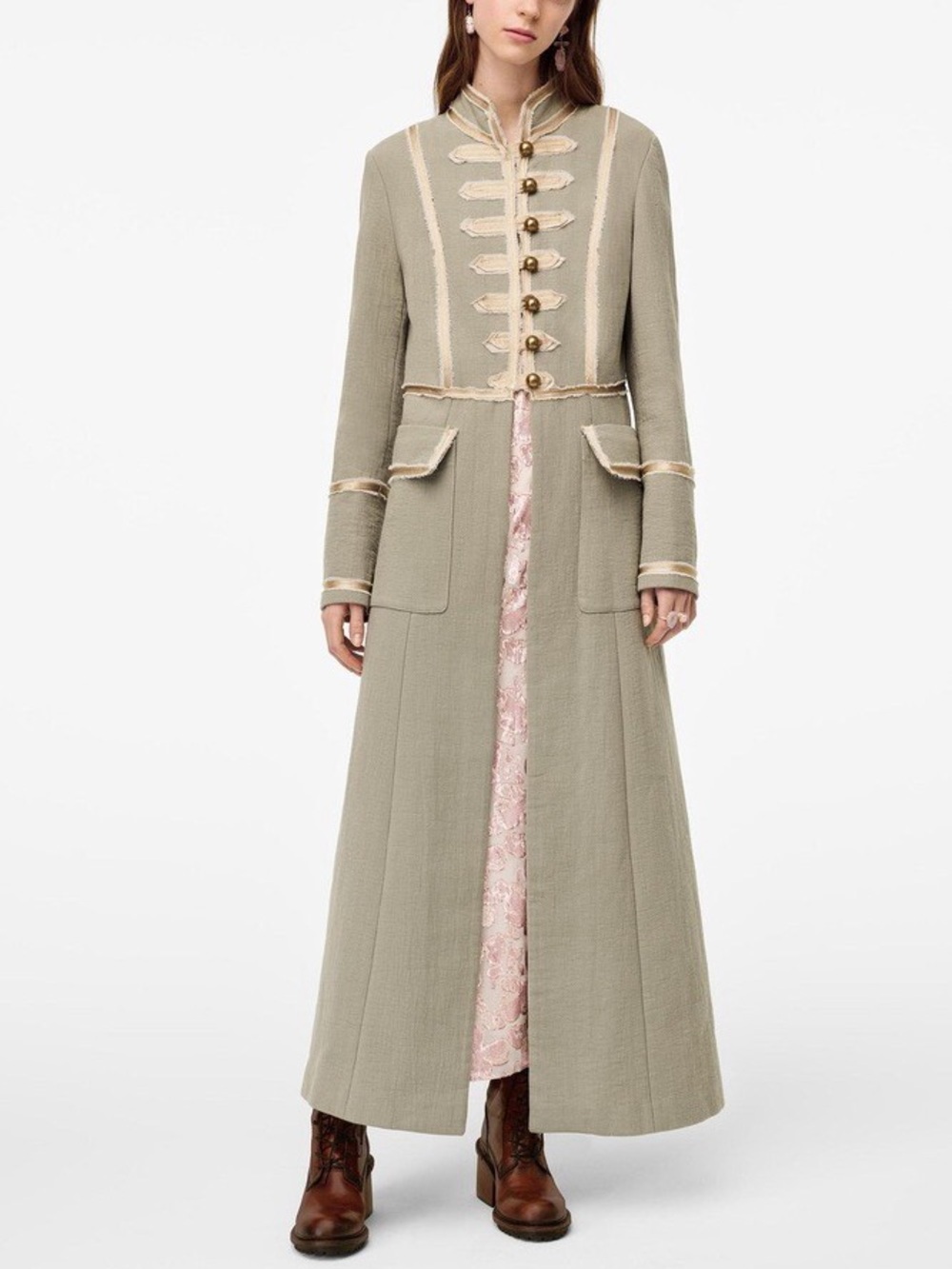 Zara Limited Edition Military Officer Coat Jacket Sz S Z Collector Rare